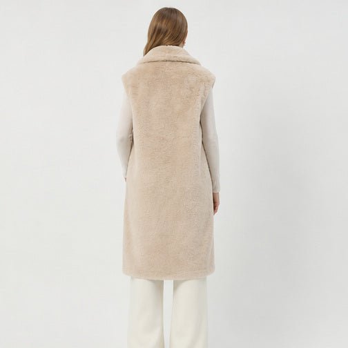 Lange Faux Fur Bodywarmer - One Size