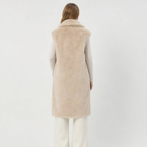 Lange Faux Fur Bodywarmer - One Size