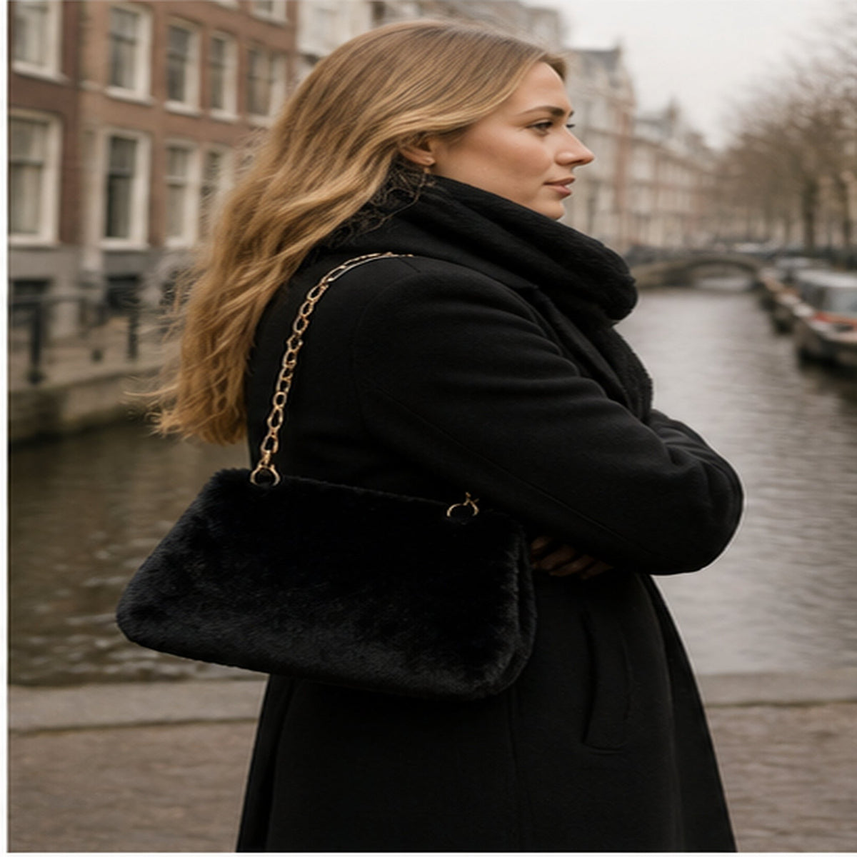 Faux Fur Handtas – Model 20112