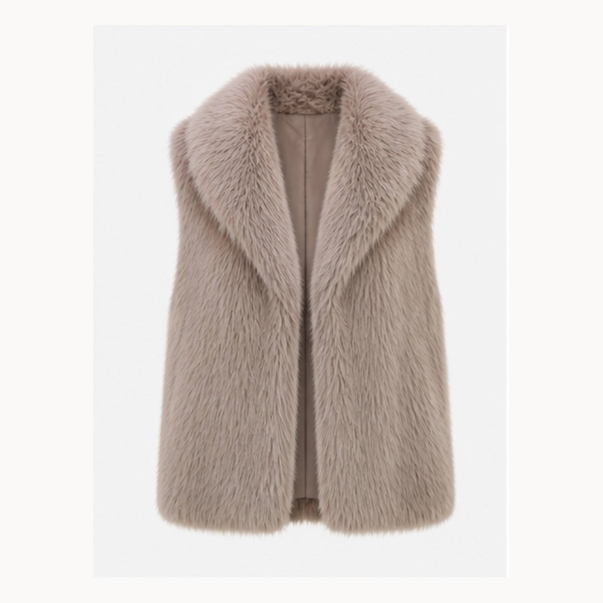 Shaggy Faux Fur Bodywarmer - One Size