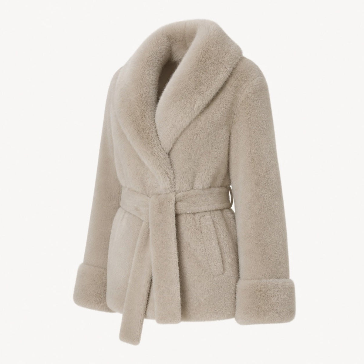 Faux Fur Jas - One Size