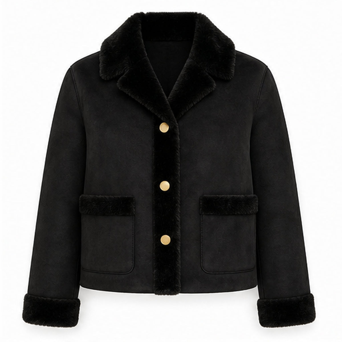 Reversible Faux Fur Jas - S/M & M/L