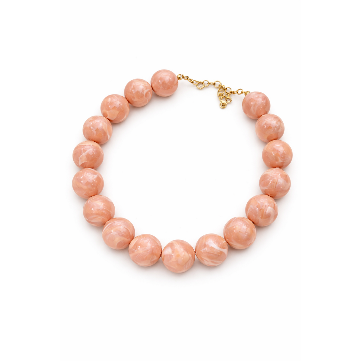 HS Ketting - In 7+ Kleuren - Grote Kralen - Roze