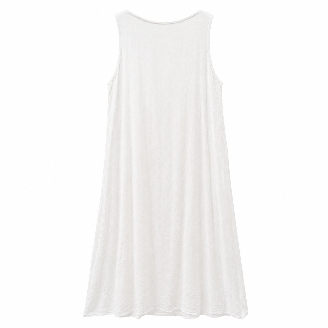 HS Jurk Handmade in India Bruin paars borduur - effen witte achterzijde