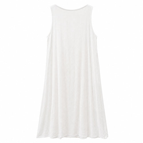 HS Jurk Handmade in India Bruin paars borduur - effen witte achterzijde