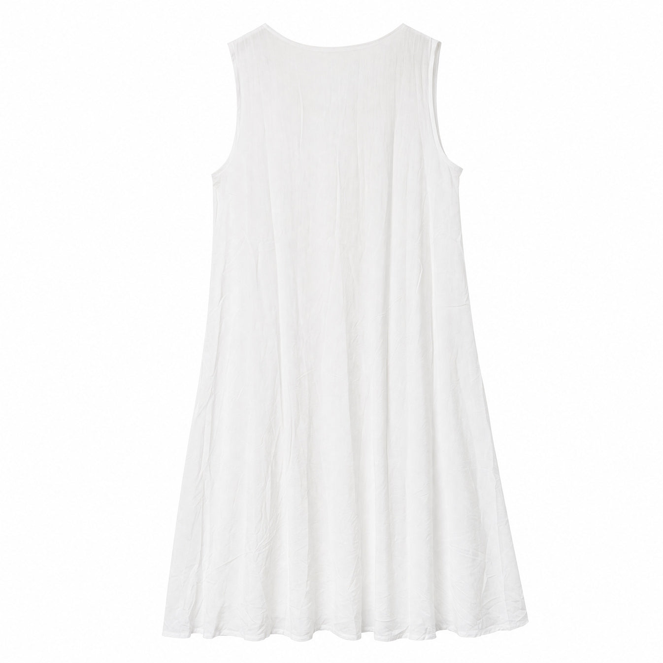 HS Jurk Handmade in India Roze groen borduur - effen witte achterzijde