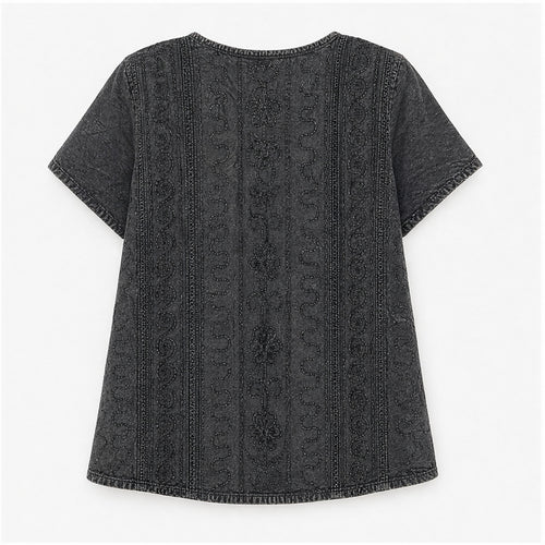 HS Top Handmade in India Donker antraciet - achteraanzicht