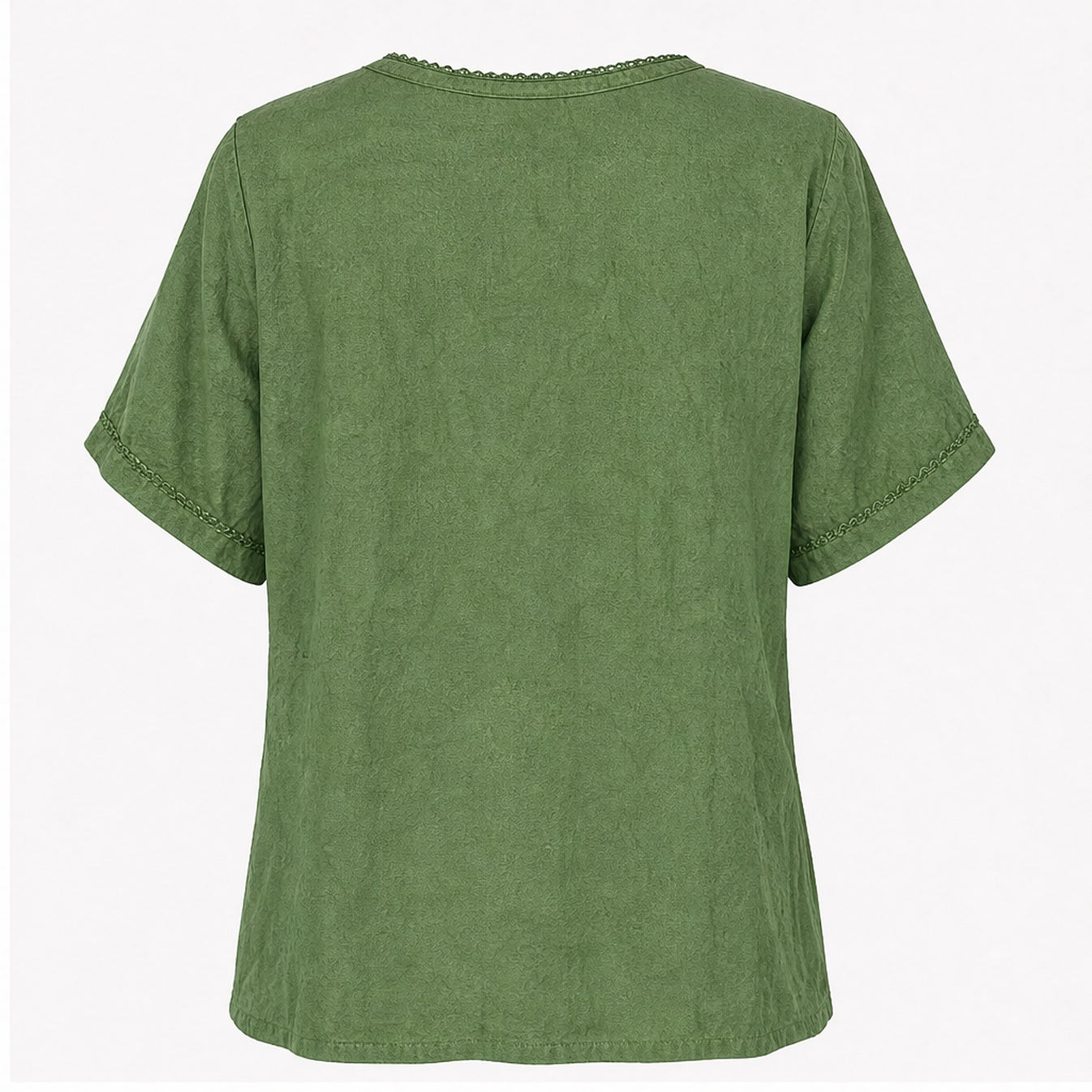 HS Top Handmade in India Groen - achteraanzicht