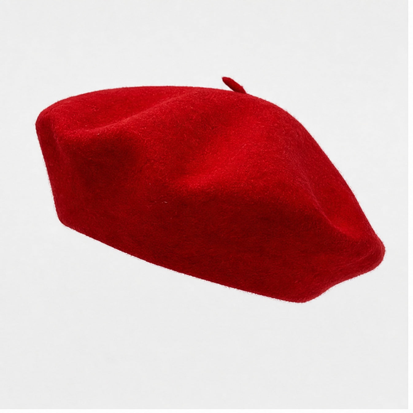 Baret Rood Wol - vooraanzicht