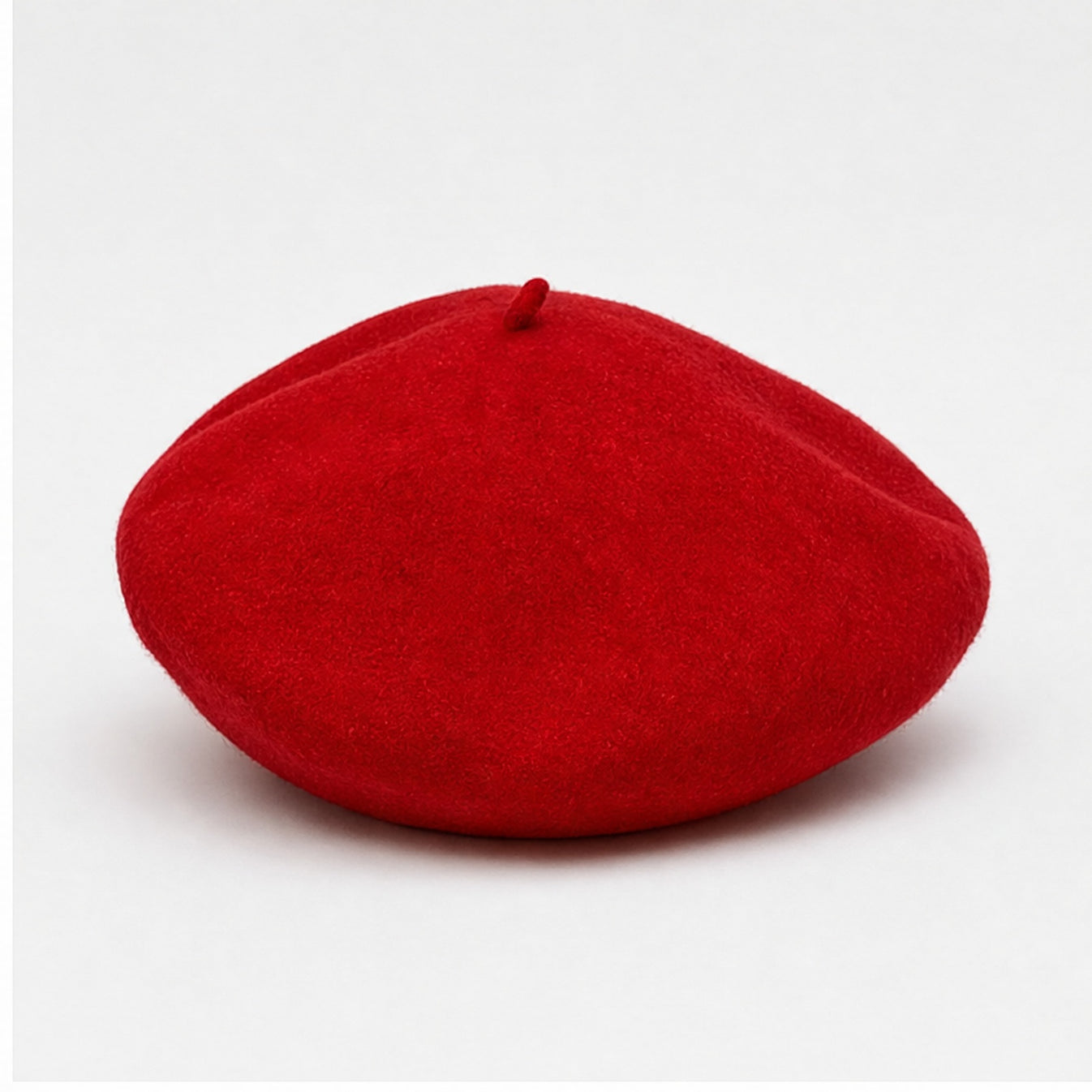 Baret Rood Wol - achteraanzicht